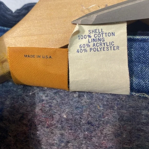 Vintage Wrangler Big Ben Blanket Lined Denim Chore‎ Coat